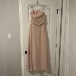 Blush pink sorella vita bridesmaid dress style 8872